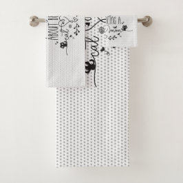 Cute, ik voel me goed als kattenmoeder bad handdoek