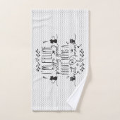 Cute, ik voel me goed als kattenmoeder bad handdoek (Handdoek)