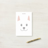 Cute Illustrated Dog Post-it® Notes (Op bureau)