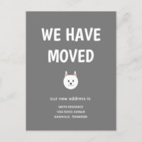 Cute Illustrated Dog We hebben verhuisd