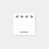 Cute Illustrated Pug Paw Post-it® Notes (Voorkant)