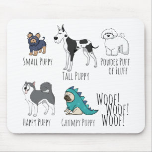 Cute Illustrated Puppy Dogs Poem Muismat