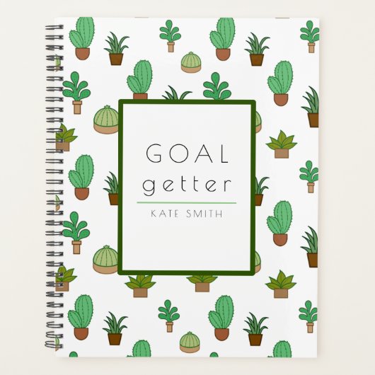 Cute Illustrated Succulents and Cactus Planner (Voorkant)