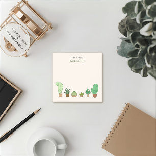Cute Illustrated Succulents and Cactus Post-it® Notes
