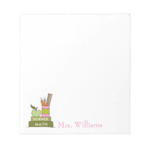 Cute Illustrated Teachers Books Teacher Notitieblo Notitieblok