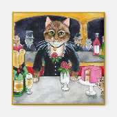Cute impressionist cat, mouse, Manet, Parijs Magneet (Voorkant)