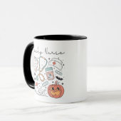 Cute infirmière Éffrayante Halloween Mug (Devant gauche)