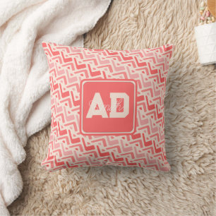Cute Initial Trouwroos Kussen