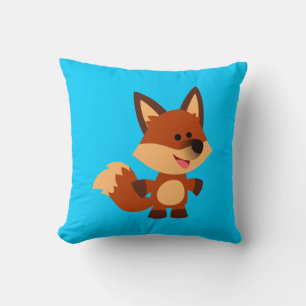 Cute Innocent Cartoon Fox Pillow Kussen