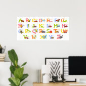 Cute Insect Alphabet Poster (Thuiskantoor)
