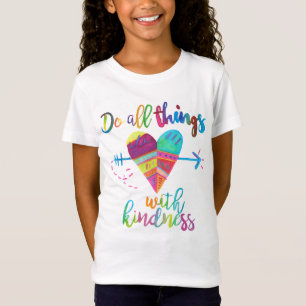 Cute inspirerend girl t-shirt hart