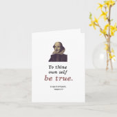 Cute Inspirerend Shakespeare Literary Afstuderen Kaart (Gele Bloem)