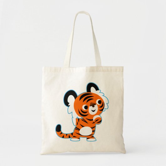 Cute Interested Cartoon Tiger Bag Tote Bag (Voorkant)