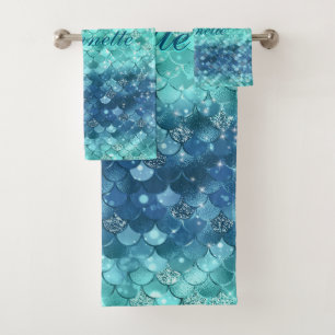Cute Iridescente Turquoise Mermaid Faux Parties sc