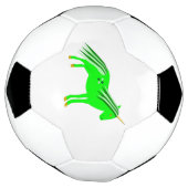 Cute Irish Green en Gold Unicorn Voetbal (Gedraaid)