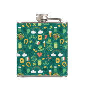 Cute Irish Icon Pattern Heupfles (Achterkant)