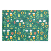 Cute Irish Icon Pattern Kussensloop (Achterkant-Links)