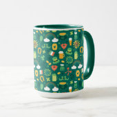 Cute Irish Icon Pattern Mok (Voorkant rechts)