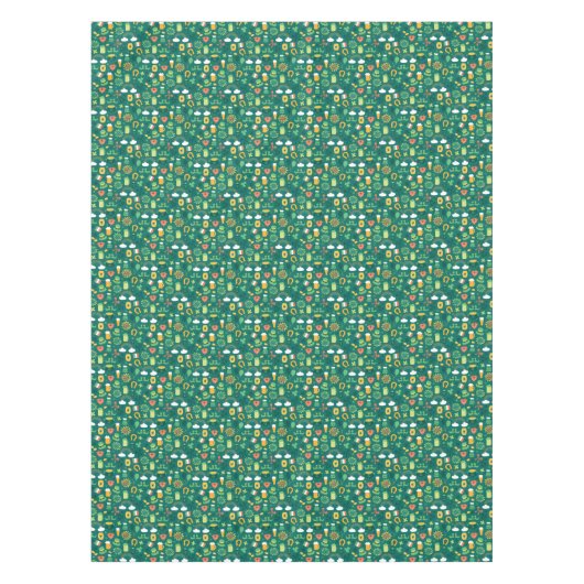 Cute Irish Icon Pattern Tafelkleed (Voorkant)