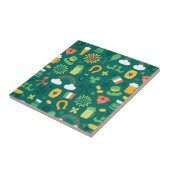 Cute Irish Icon Pattern Tegeltje (Zijkant)