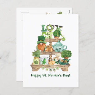 Cute Irish Knickknack stand Happy St Patrick's Day Feestdagenkaart