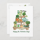 Cute Irish Knickknack stand Happy St Patrick's Day Feestdagenkaart (Voorkant / Achterkant)