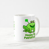 Cute Irish Saint Patrick's Day Frog Koffiemok (Voorkant rechts)