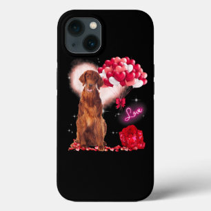 Cute Irish Setter Balloon Heart Valentijnsdag Val iPhone 13 Hoesje