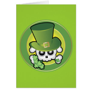 Cute Irish Skull