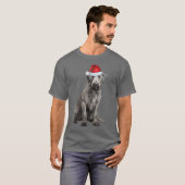 Cute Irish Wolfhound Dog Lover Funny Christmas T-shirt (Voorkant volledig)