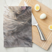 Cute Irish Wolfhound Theedoek (Quarter Fold)