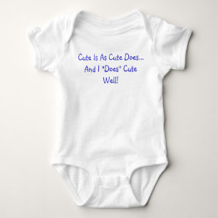 Cute is net zoals Cute Quote doet Romper