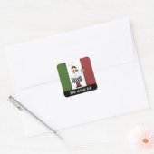 Cute Itaian pizza chef ajouter message autocollant (Enveloppe)