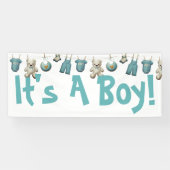 Cute It's A Boy Welcome Accueil Bannière (Horizontal)