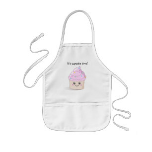 Cute It's cupcake time apron Kinder Schort