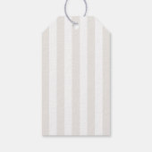 Cute Ivory Coquette Bow Baby Shower Cadeaulabel (Achterkant)