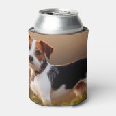 Cute Jack Russel Terrier Dog Foto Blikjeskoeler (Blikje Voorkant)