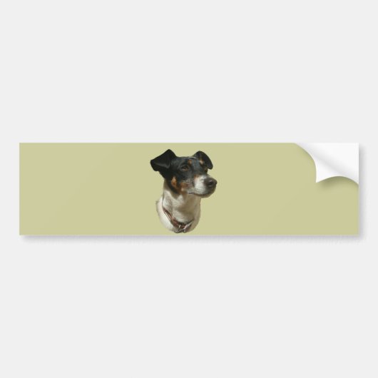 Cute Jack Russell Dog Bumpersticker (Voorkant)