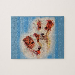 CUTE Jack Russell-doodsmannen Legpuzzel
