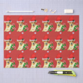 Cute Jack Russell Terrier Kerstmis Tissuepapier (Craft)