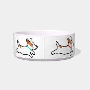 Cute Jack Russell Terriers - Fun Dog Dish Voerbakje