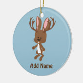 Cute Jackalope Keramisch Ornament (Links)