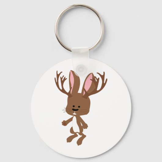 Cute Jackalope Sleutelhanger (Voorkant)