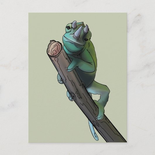 Cute Jackson's Chameleon Briefkaart (Voorkant)