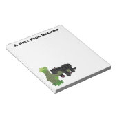 Cute jaguar black panther cat cartoon illustratie notitieblok (Schuin)