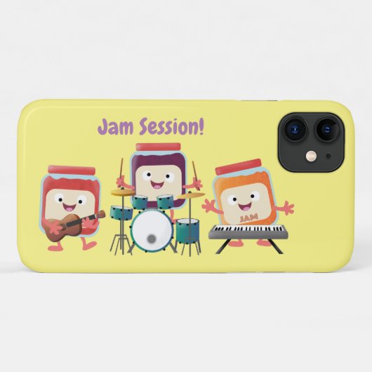 Cute jam Session cartoon Musician humor Case-Mate iPhone Case (Achterkant (horizontaal))