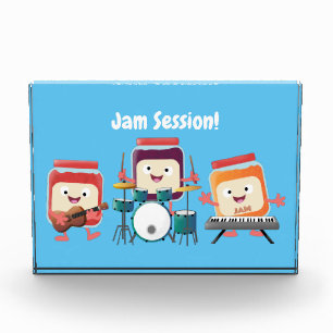 Cute jam Session cartoon Musician humor Fotoblokken