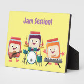 Cute jam Session cartoon Musician humor Fotoplaat (Zijkant)