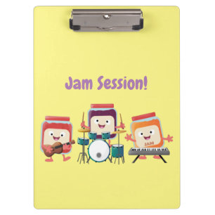 Cute jam Session cartoon Musician humor Klembord
