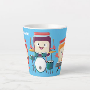Cute jam Session cartoon Musician humor Latte Mok